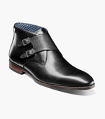 KAIUS Plain Toe Double Monk Strap Boot