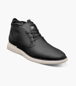 EASTMONT Plain Toe Elastic Lace Chukka Boot