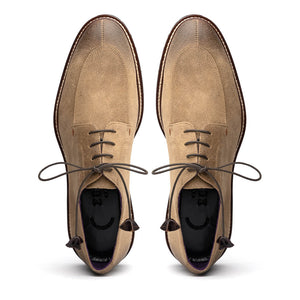 Zelli Campo Suede Goatskin / Wax Lace-up Shoes Oak (26-224-OAK)