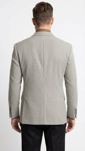 Men’s Black and White Houndstooth Blazer Jacket, Classic Formal Sport Coat for Business, Wedding and Dress Wear