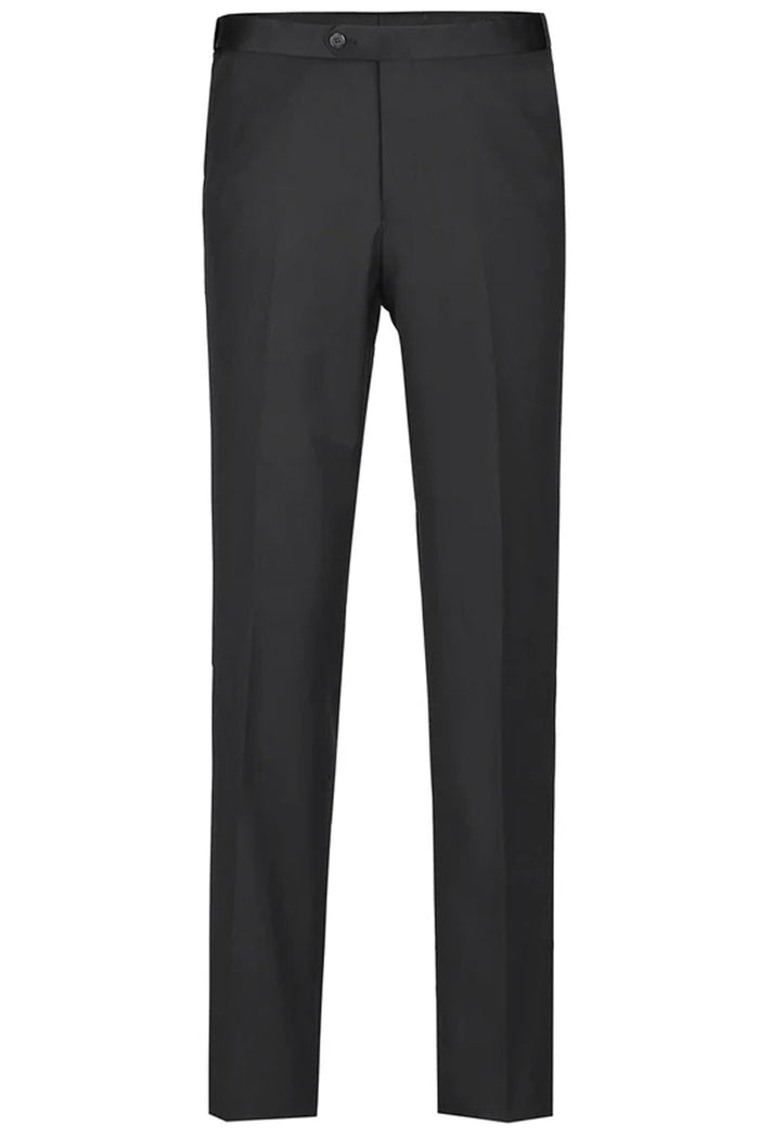 Mens Traditional One Button Classic Fit Peak Tuxedo in Black