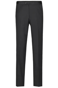 Mens Traditional One Button Classic Fit Peak Tuxedo in Black
