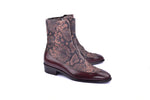 Corrente 3273HS Python Printed Calfskin Slip-On Boot - Brown - Brown - Size 13