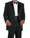 Mens Traditional 3 Button Polyester Tuxedo in Black - Men's Tuxedo USA