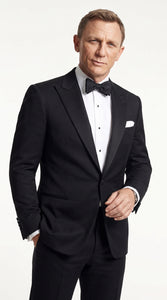 Men’s James Bond Style Black Dinner Jacket Blazer – Classic Formal Tuxedo Evening Wear