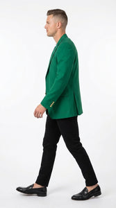 Men’s Kelly Green Blazer with Black Pants – Church, Business and Formal