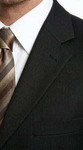 Men’s Black Three Button Blazer – Classic Formal Suit Jacket for Business, Office, Sport Coat