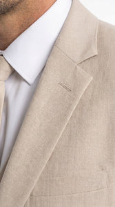 Dad & Son Matching Beige 3-Piece Suits – Father and Son Wedding Formal Suits in Tan Color