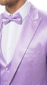 Men’s Lavender Tuxedo – Shiny Light Purple Wedding & Prom Tuxedo Suit