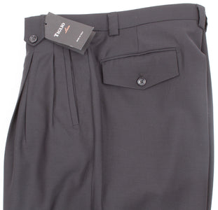 Tiglio Luxe Black Wide Leg, Pure Wool Dress Pants 2576 TIG1001