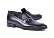 Corrente 4428 Leather Slip-On Loafer Shoes - Black - Black - Size 13