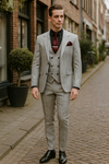 Light Grey Pinstripe Suit