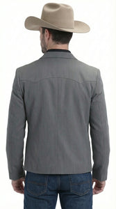 Mens Charcoal Gray Western Blazer – Cowboy Style Casual Jacket Classic Country Western Sport Coat