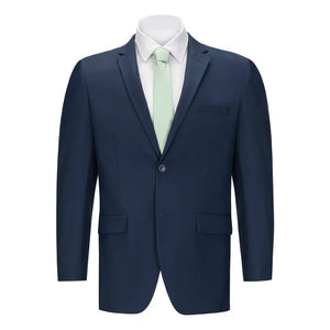Mens Vested Midnight Blue Slim Fit Suit