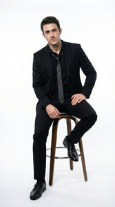 Mens Black Blazer – John Wick Inspired Classic Formal Blazer for Men Sleek Action Style Evening Jacket