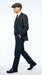 Men's Thomas Shelby Dark Grey Plaid 3-Piece Suit – Peaky Blinders 1920s Vintage Tweed-Style Wedding Suit with Matching Vest & Pants