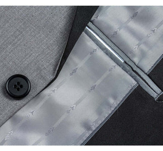 Designer Gray Prom Tuxedo - Grey Wedding Traditional   Suit