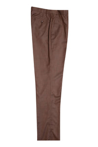 Men's Stacy Adams Sharkskin Vested 2-Button Suit in Cognac