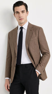 Men’s Vintage Brown Houndstooth Blazer – 1950s Coffee Check Sport Coat