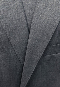 Bevagna Collection - Gray 100% Virgin Wool Regular Fit Pick Stitched 2 Piece Suit
