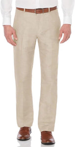 Casual Linen Suit Pants for Men – Breathable Beach Wedding Summer Trousers