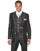 Mens 2 Button Vested Trim Tuxedo in Black - Men's Tuxedo USA