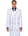 Mens 2 Button Vested Trim Tuxedo in White - Men's Tuxedo USA