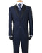 Mens 2 Button Sharkskin Tuxedo with Satin Shawl in Navy - Men's Tuxedo USA