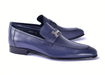 Corrente 5760 Burnished Calfskin Loafer - Navy - Navy - Size 13