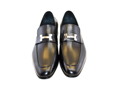Corrente 5760 Burnished Calfskin Loafer - Black - Image 3