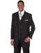 Mens 3 Button Peak Lapel Bold Pinstripe Gangster Suit in Black & White - Men's Tuxedo USA