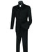 Mens 5 Button Mandarin Collar Tuxedo Suit in Black - Men's Tuxedo USA