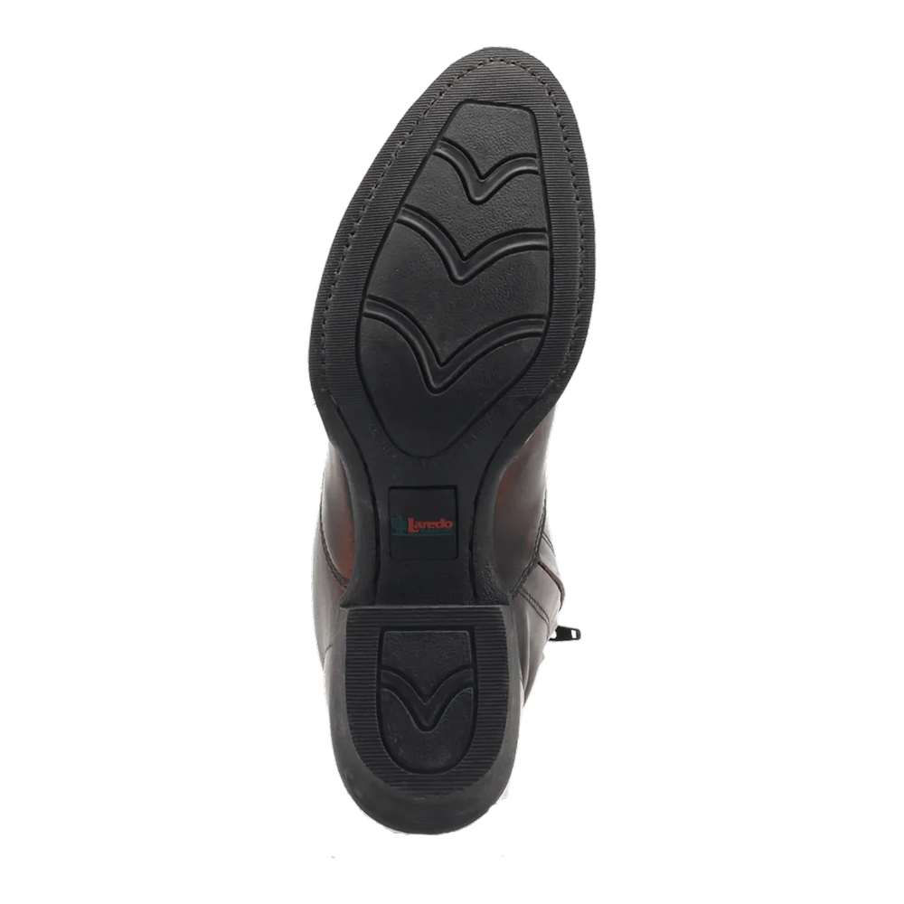 Laredo Men's Fletcher Leather Round Toe Boots with Zipper - Tan