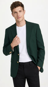 Men’s Hunter Green Blazer with Black Pants –, Church, Business and Formal Outfit dark green color