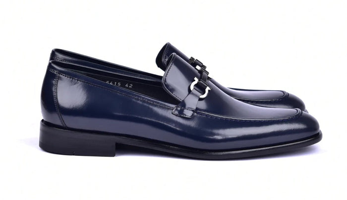 Corrente 6415 Calfskin Slip-On Loafer - Navy - Image 2