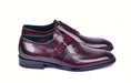 Corrente 6471 Leather Slip-On Monkstrap Shoe - Burgundy - Image 2
