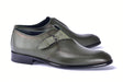 Corrente 6471 Leather Slip-On Monkstrap Shoe - Green - Green - Size 13