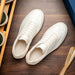 Zelli Gotti Minimalist Sneaker in Supple White Nappa Leather