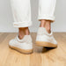 Zelli Gotti Minimalist Sneaker in Supple White Nappa Leather
