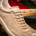 Zelli Gotti Suede & Leather Sneaker in Taupe