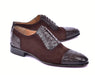 Corrente 6708 Cap-Toe Lace-Up Oxford - Brown - Brown - Size 13