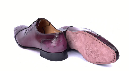 Corrente 6708 Cap-Toe Lace-Up Oxford - Burgundy - Image 4