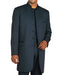 Mens 6 Button Long Style Mandarin Collar tuxedo in Black - Men's Tuxedo USA