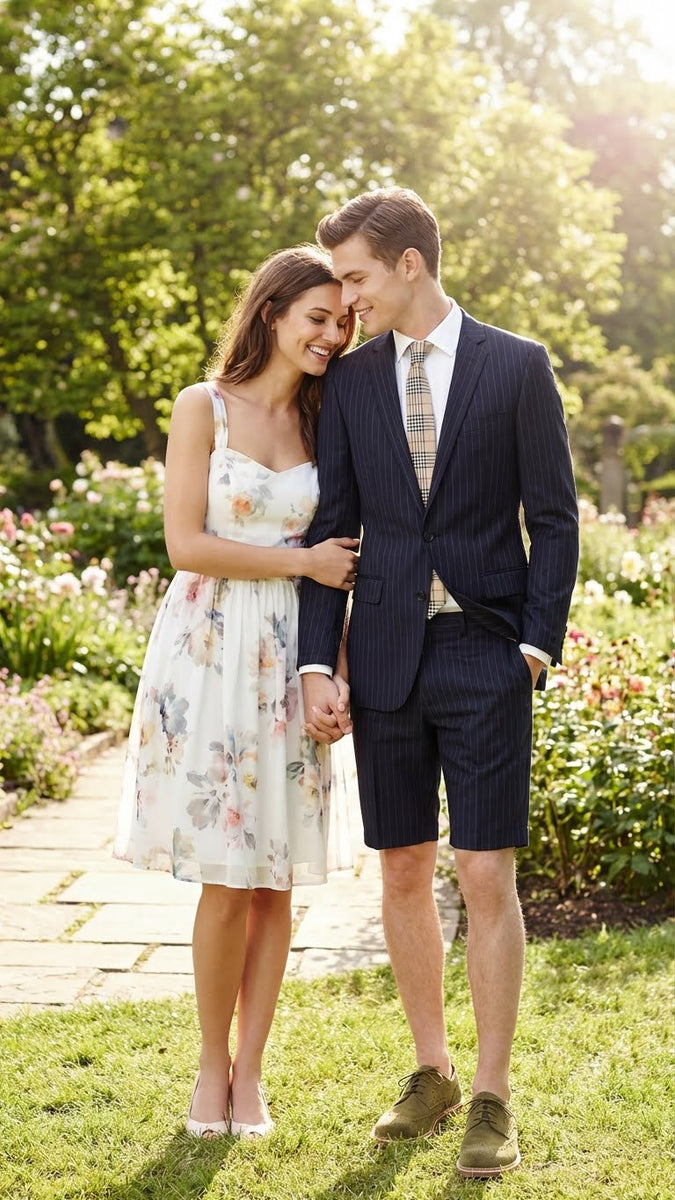 Men's Linen Fabric summer business suits with shorts pants set (sport coat Looking) Light - Mens Linen Suit main image 0