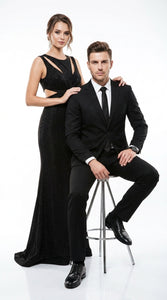 Men’s Black Men in Black Inspired Suit – Classic 2 Button Agent Style Formal Suit