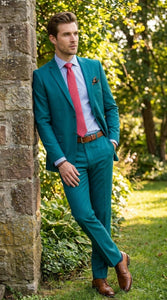 Men’s Teal Green Dark Turquoise Suit – Elegant Formal Suit for Business, Wedding, Party and Modern Style Wear