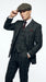 Men's Thomas Shelby Dark Grey Plaid 3-Piece Suit – Peaky Blinders 1920s Vintage Tweed-Style Wedding Suit with Matching Vest & Pants