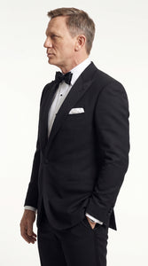Men’s James Bond Style Black Dinner Jacket Blazer – Classic Formal Tuxedo Evening Wear