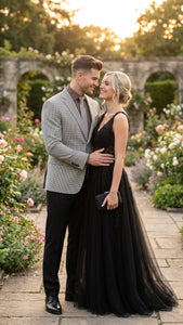 Men’s Black and White Houndstooth Blazer Jacket, Classic Formal Sport Coat for Business, Wedding and Dress Wear