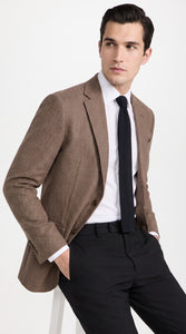 Men’s Vintage Brown Houndstooth Blazer – 1950s Coffee Check Sport Coat